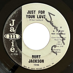 Burt Jackson - Just For Your Love