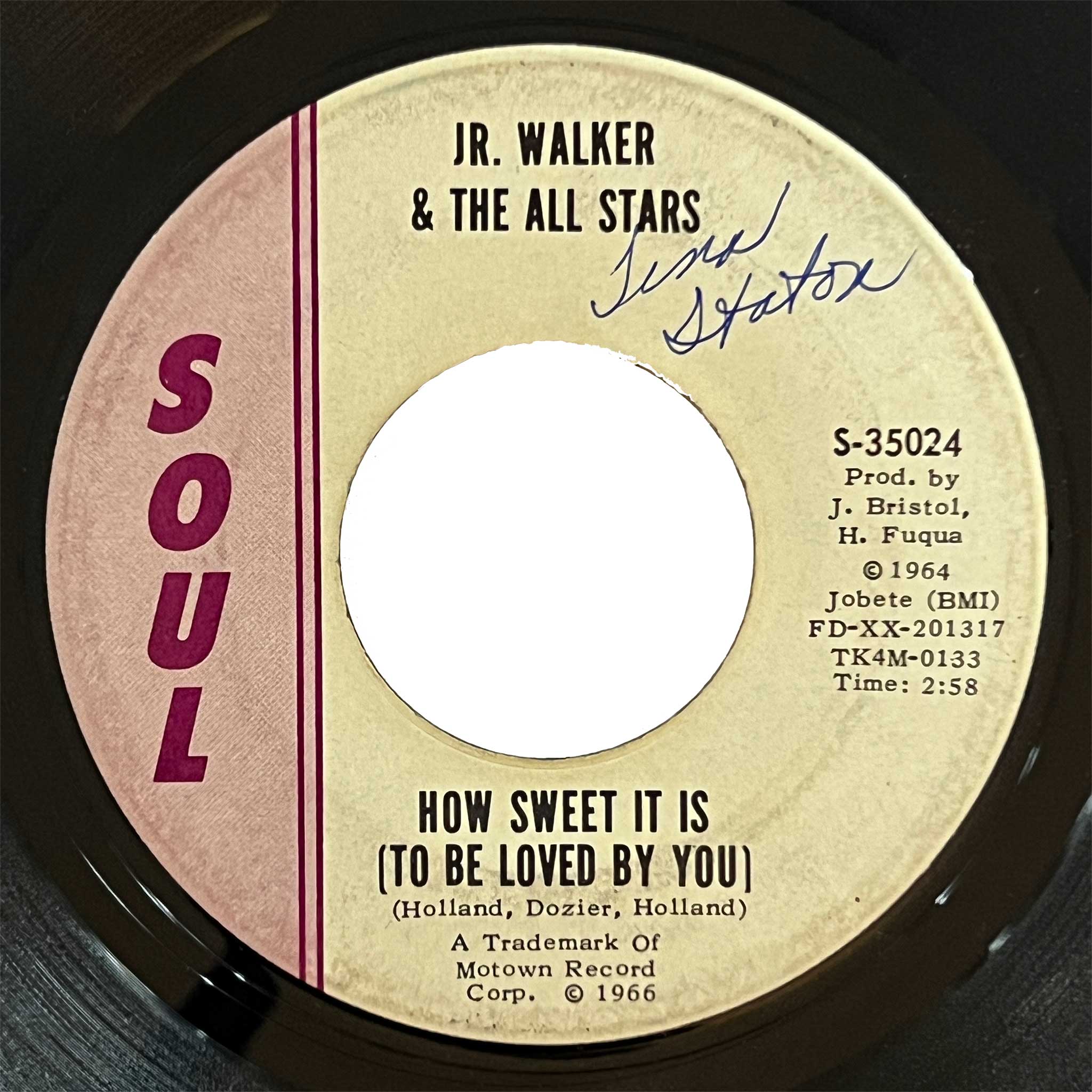 Jr Walker and The All Stars - How Sweet It Is (To Be Loved By You)