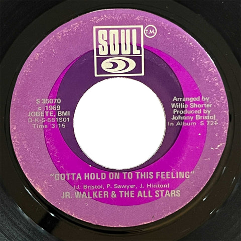 Jr Walker and The All Stars - Gotta Hold On To This Feeling