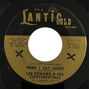 Lee Edwards and His Continentals - Need I Say More