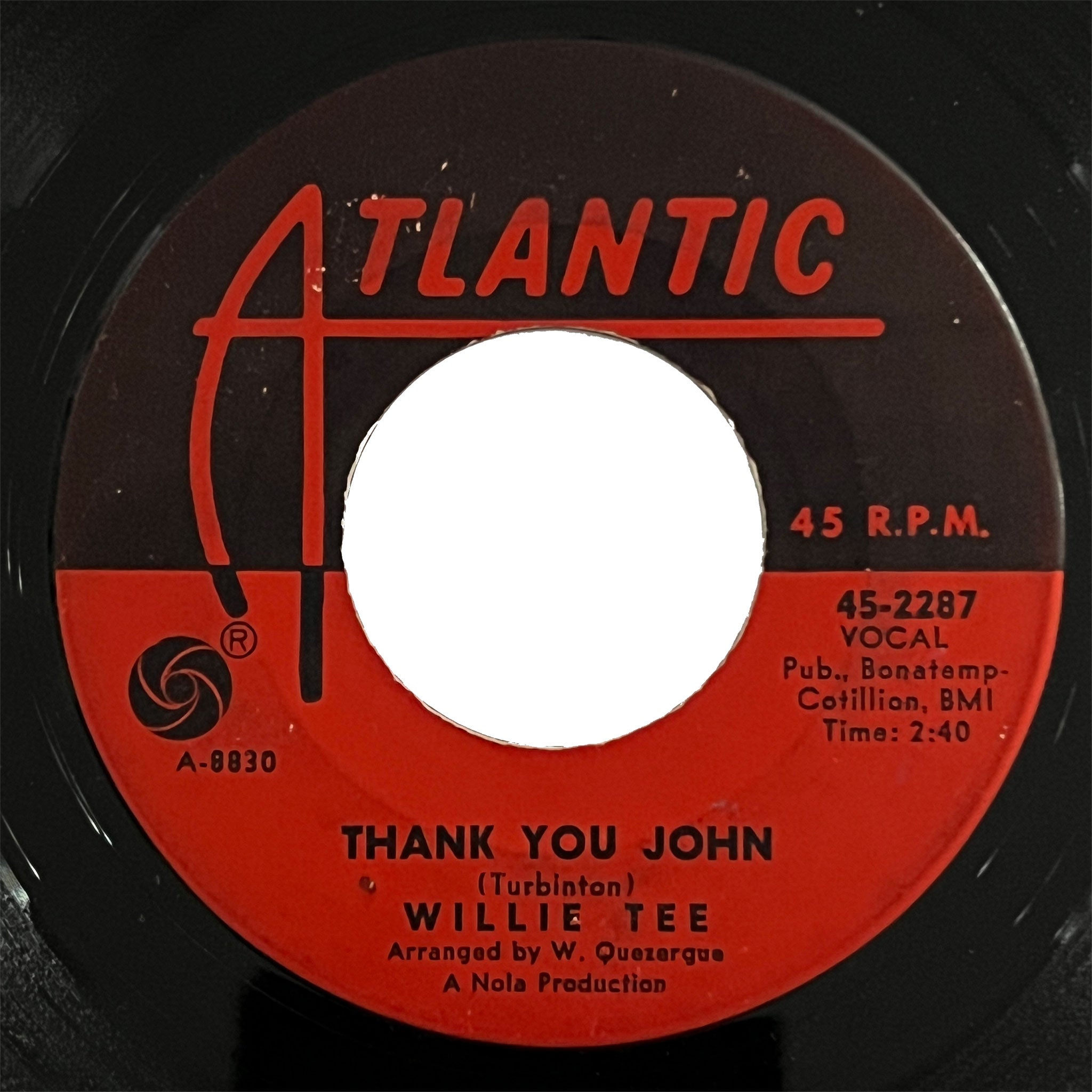 Willie Tee - Thank You John