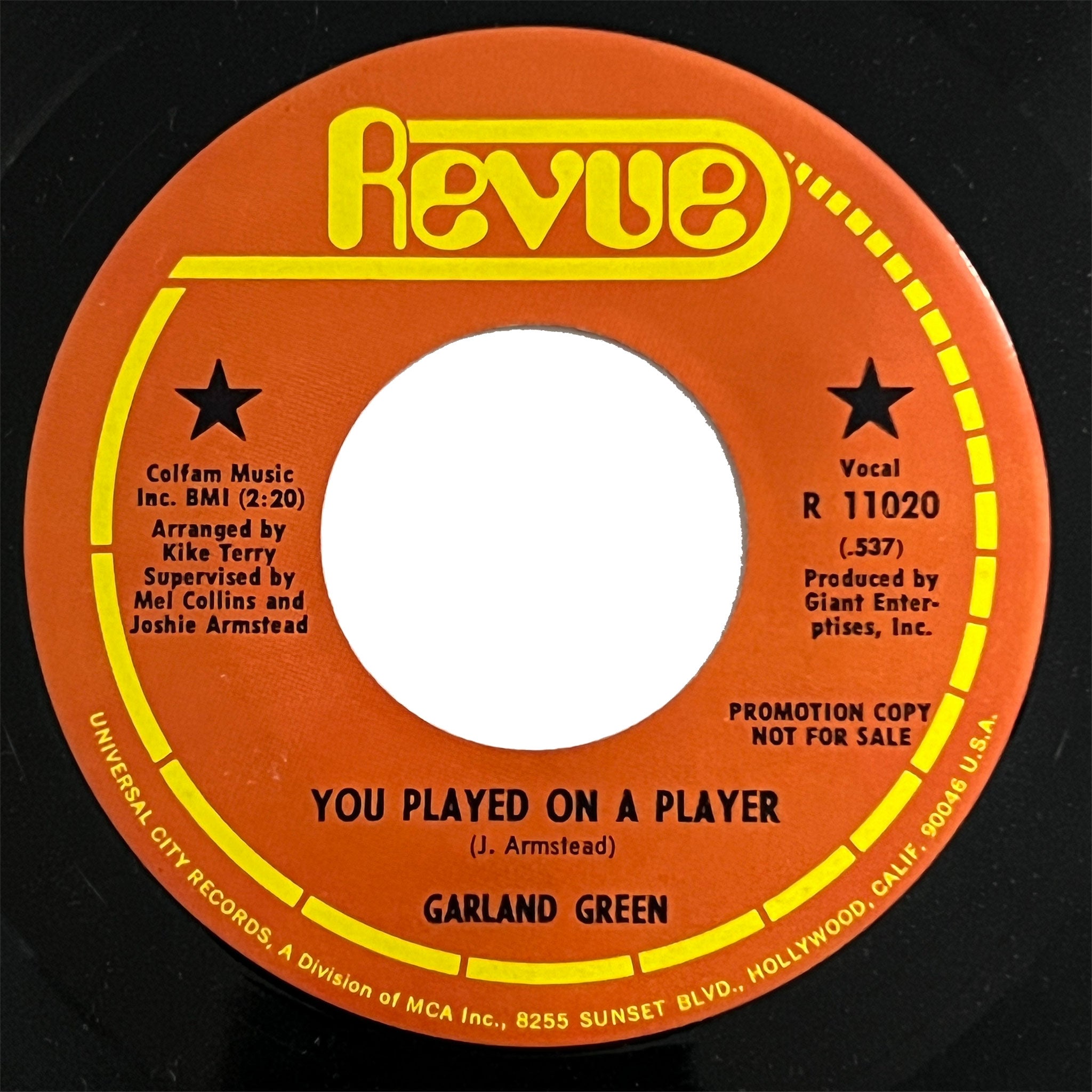 Garland Green - You Played On A Player (promo)