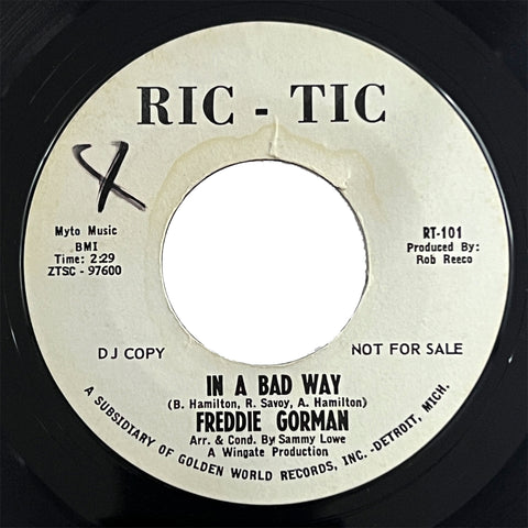 Freddie Gorman - In A Bad Way (promo)