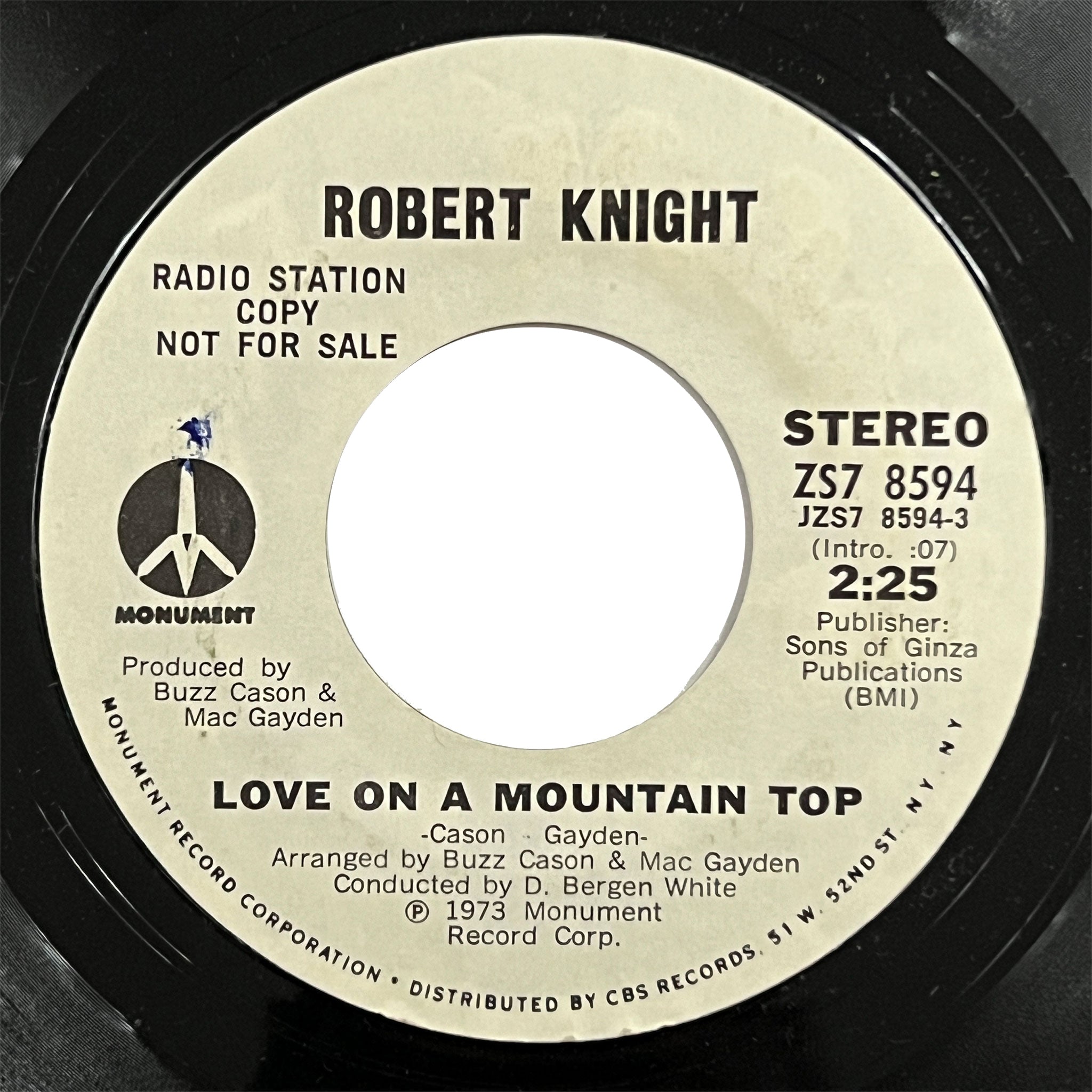 Robert Knight - Love On A Mountain Top (promo)