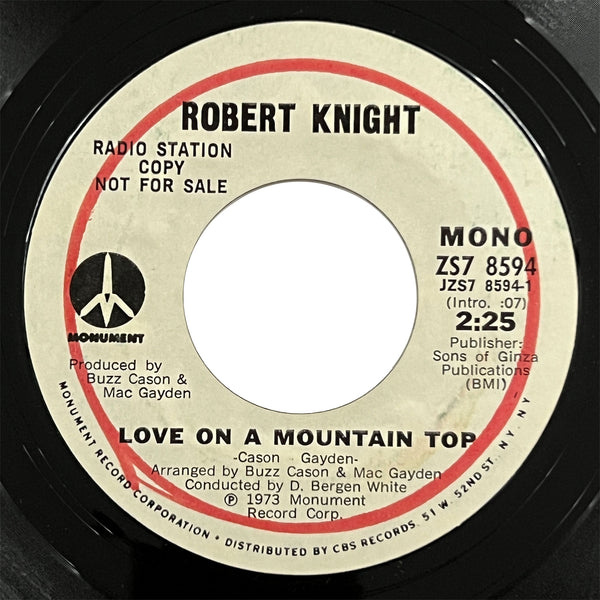 Robert Knight - Love On A Mountain Top (promo)