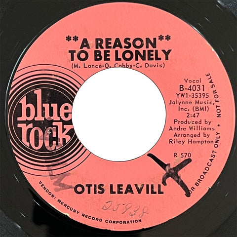 Otis Leavill - A Reason To Be Lonely (promo)