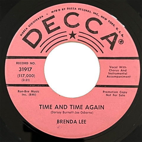 Brenda Lee - Time And Time Again (promo)