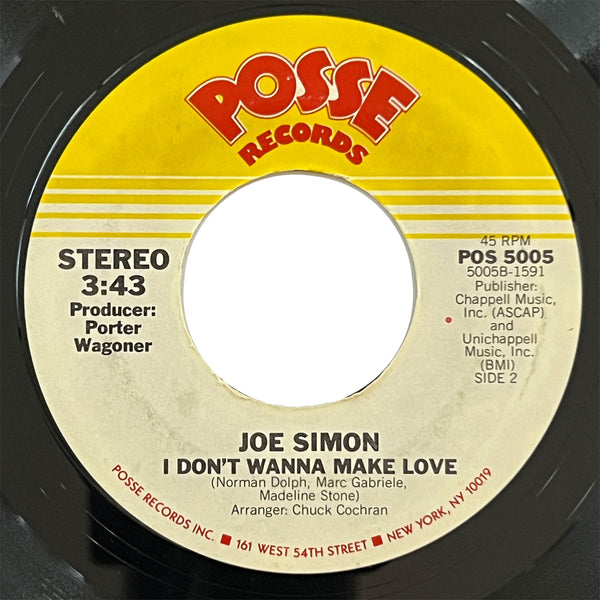 Joe Simon - I Don't Wanna Make Love