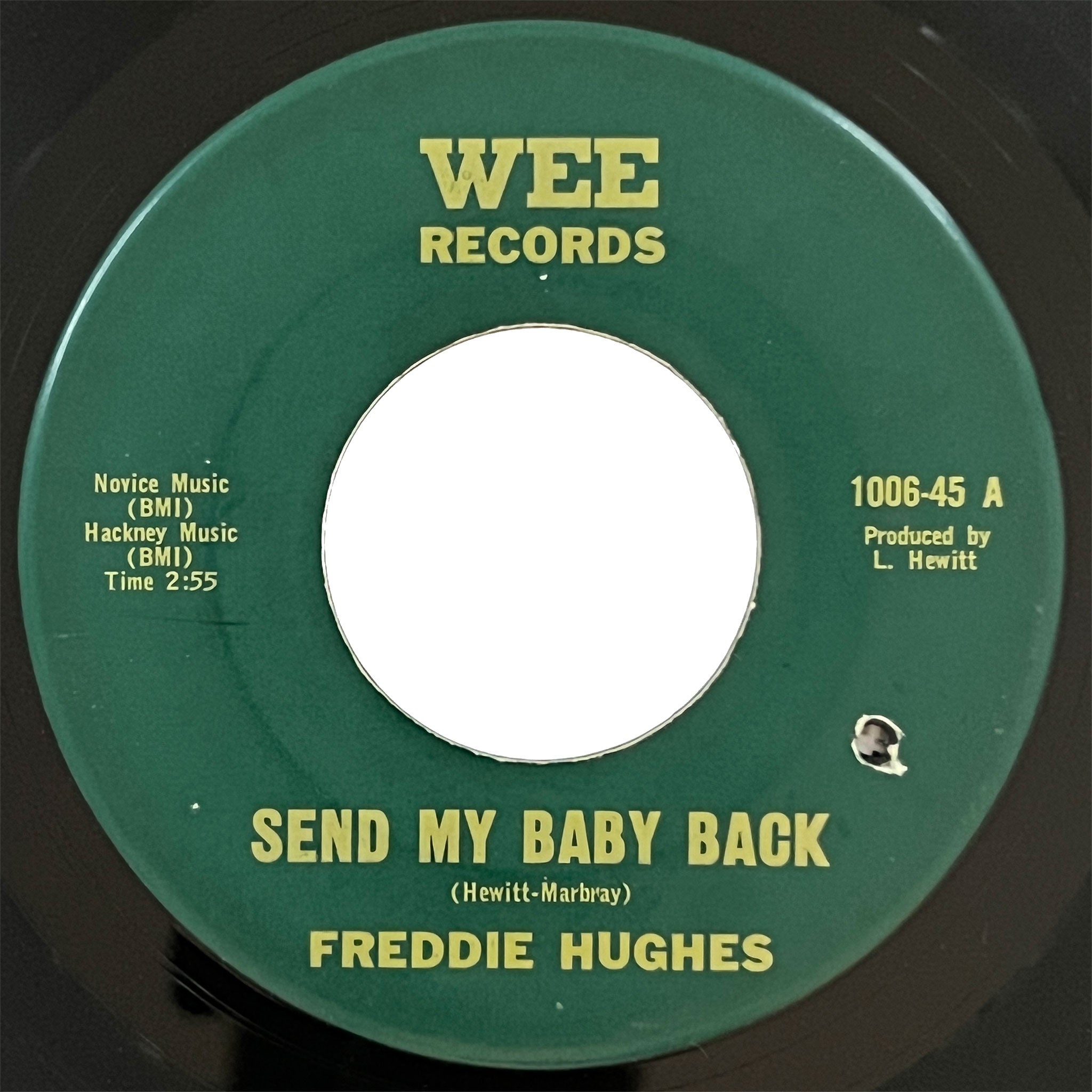 Freddie Hughes - Send My Baby Back (Wee)