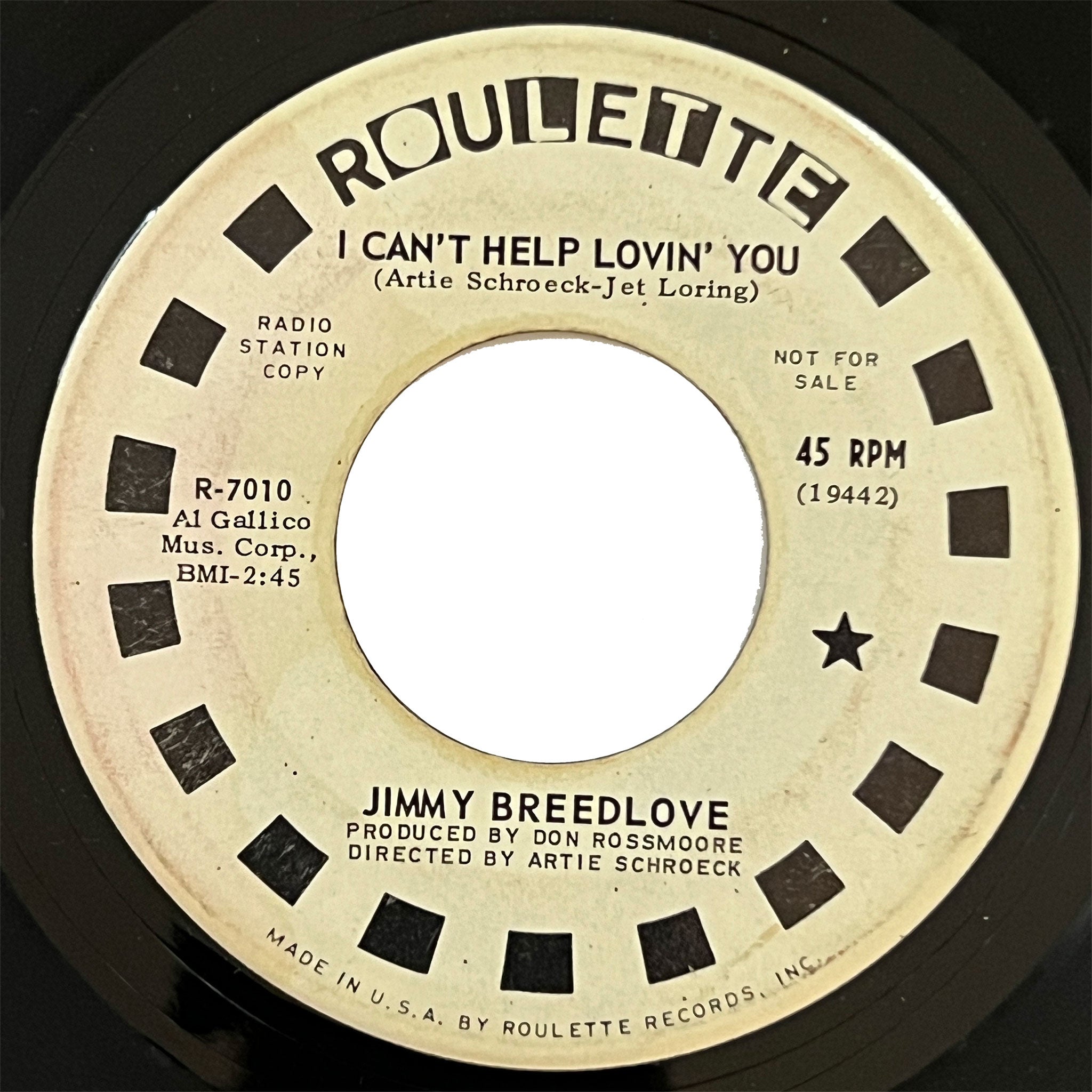 Jimmy Breedlove - I Can't Help Lovin' You - Promo