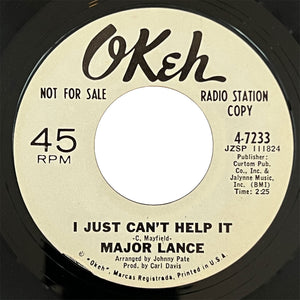 Major Lance - I Just Can't Help It (promo)