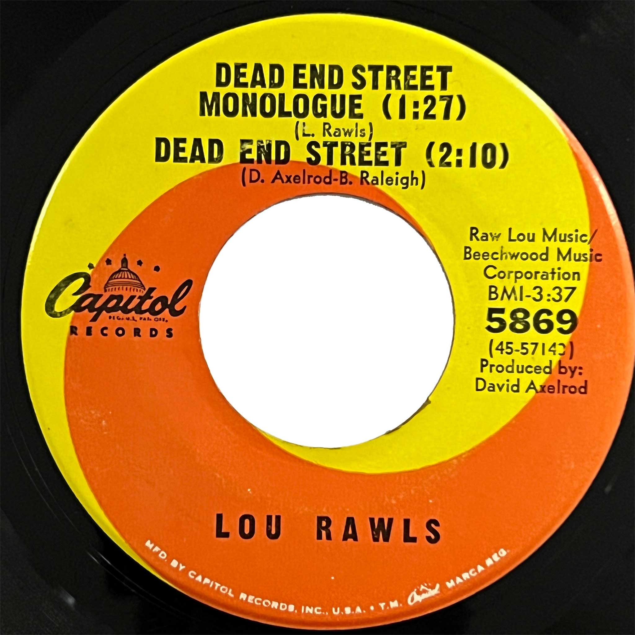 Lou Rawls - Dead End Street / Yes It Hurts (Copy)