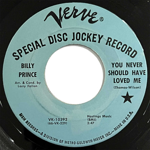 Billy Prince - You Never Should Have Loved Me