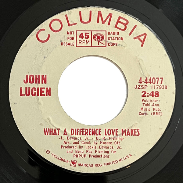 John Lucien - What A Difference Love Makes