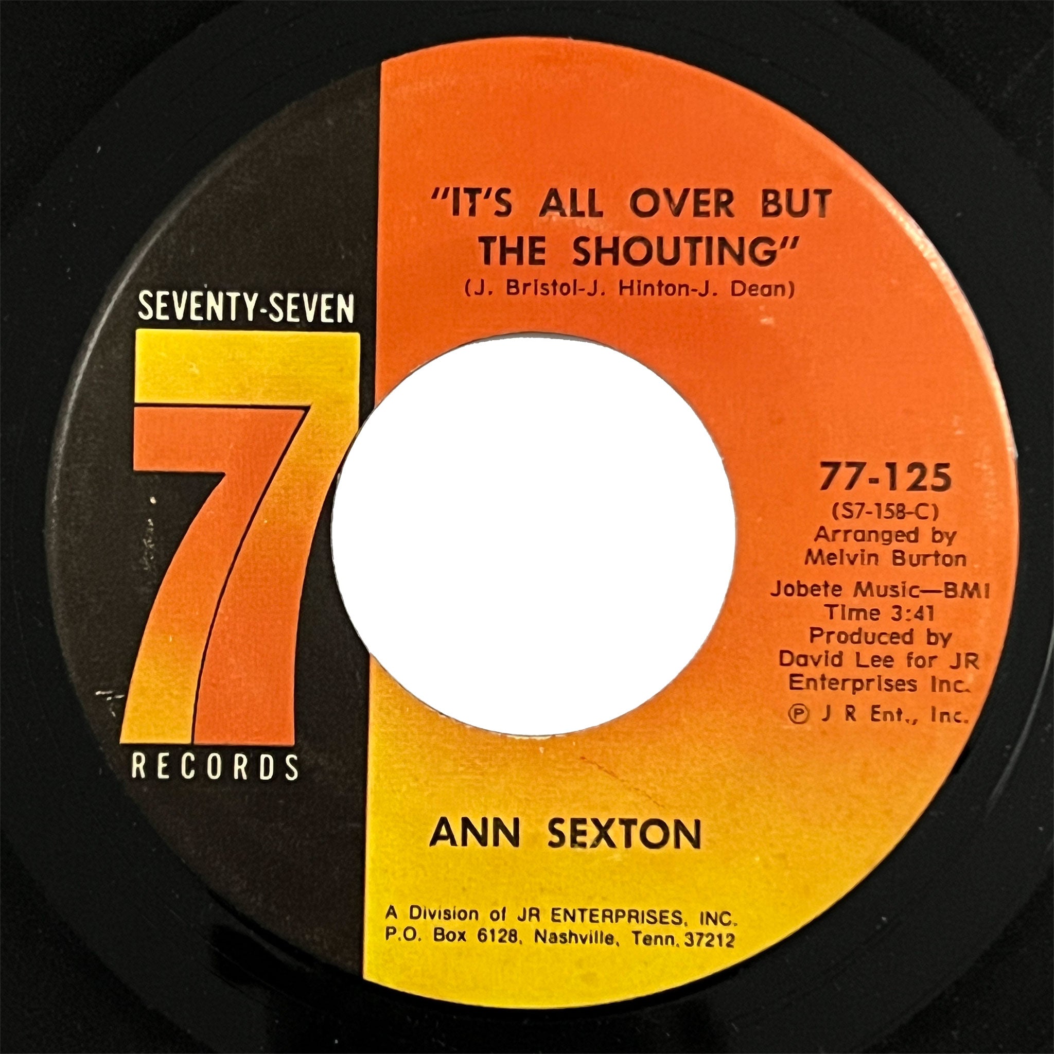 Ann Sexton - It's All Over But The Shouting