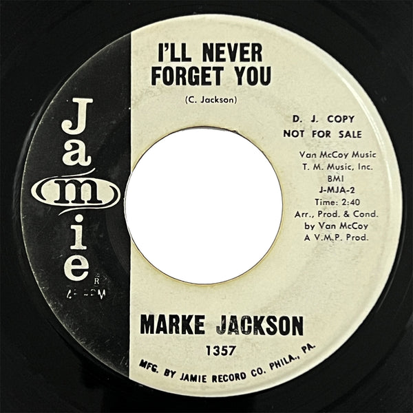 Marke Jackson - I'll Never Forget You (promo)