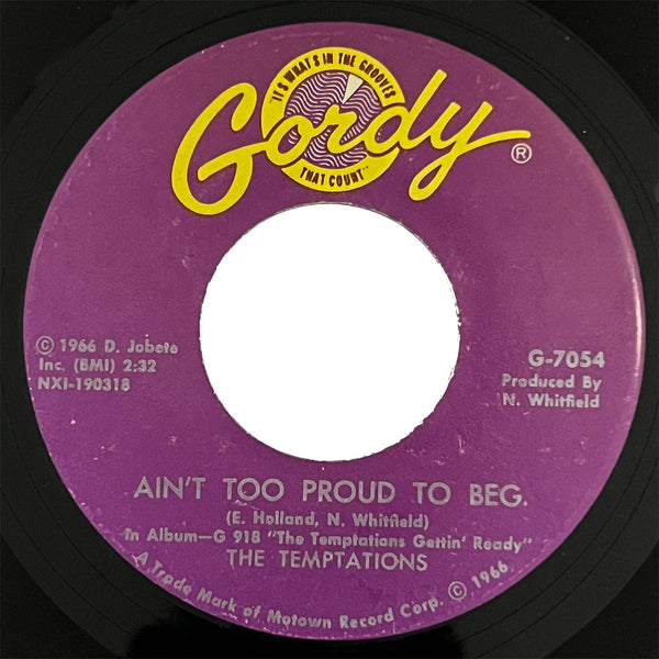 Temptations - Ain't Too Proud To Beg