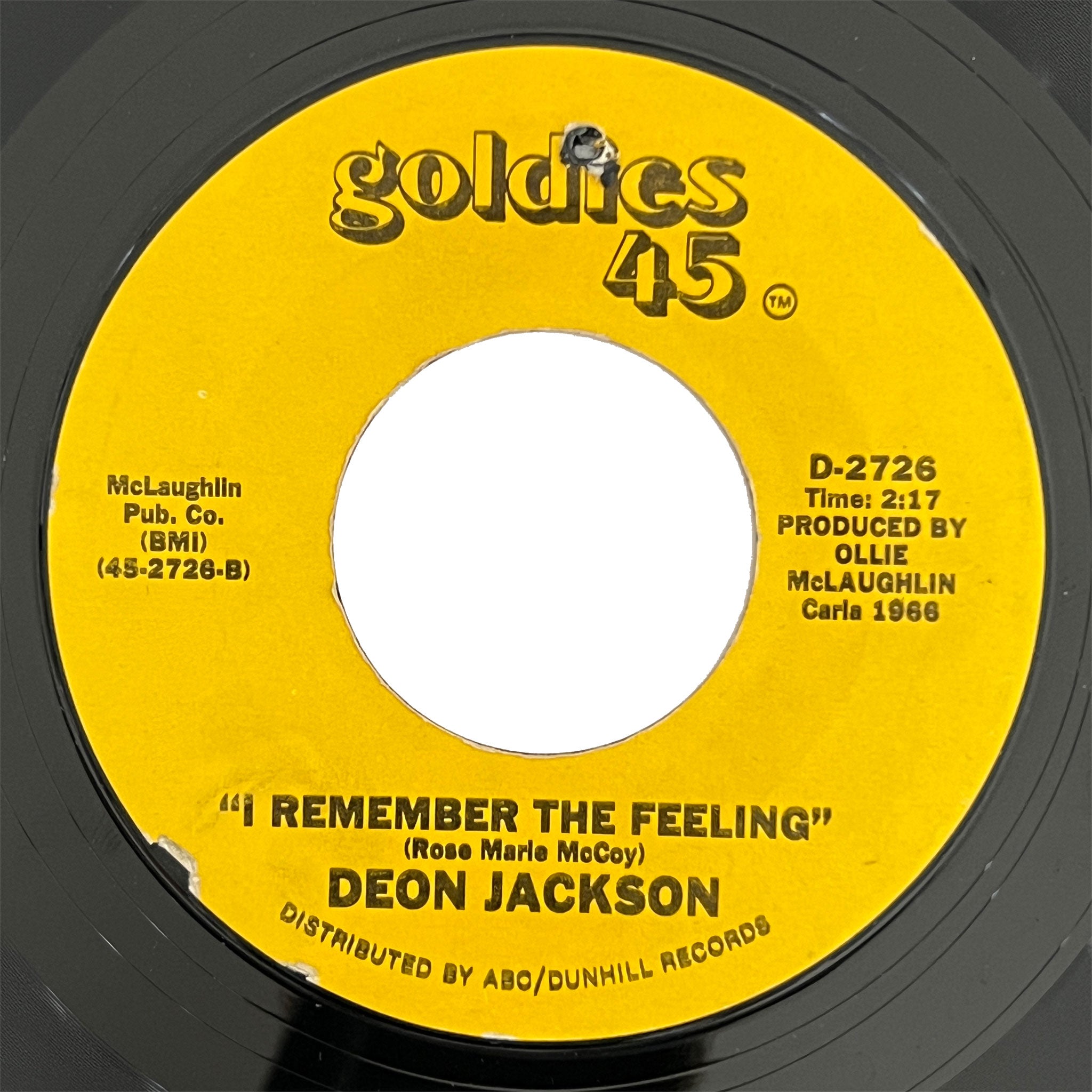 Deon Jackson - I Remember The Feeling