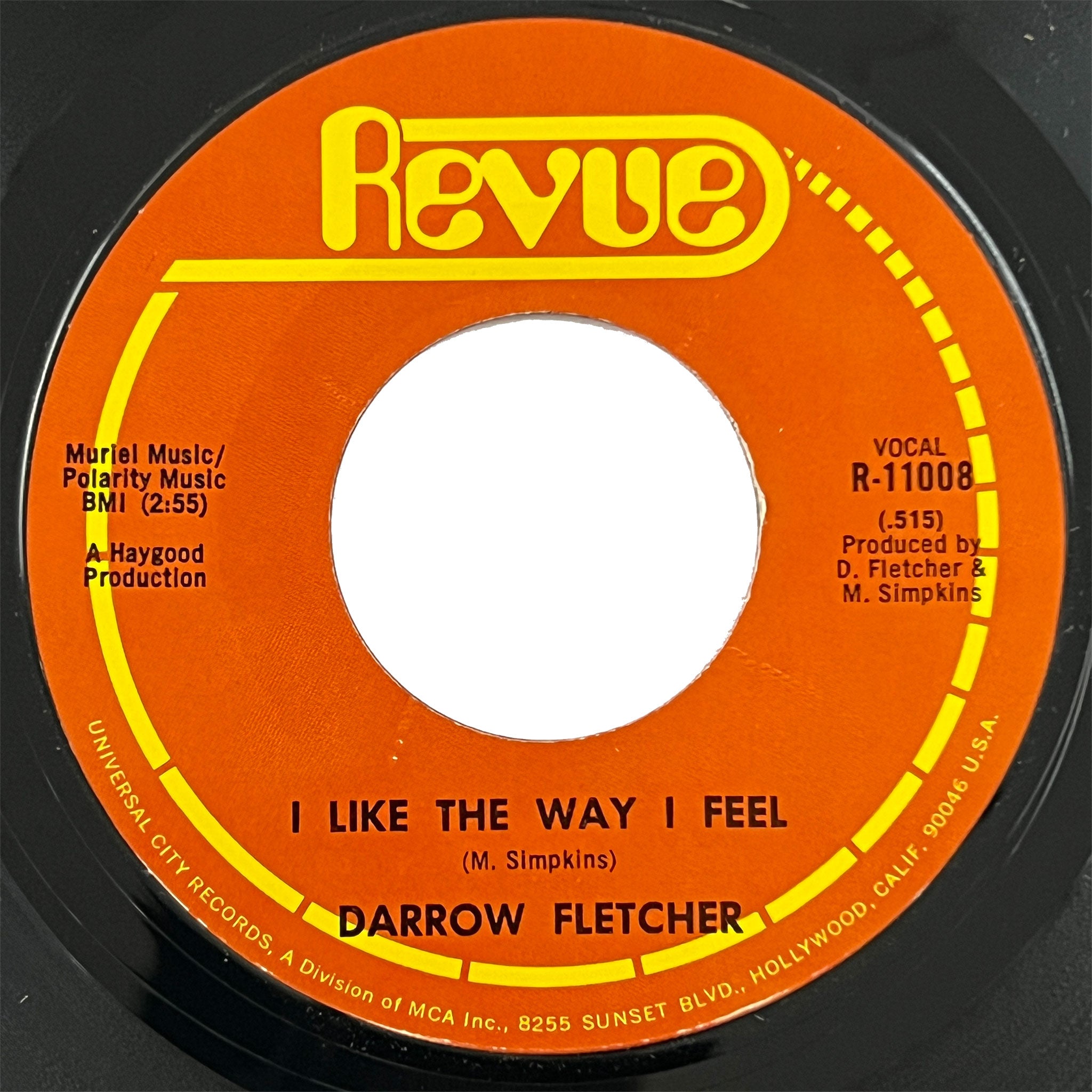 Darrow Fletcher - I Like The Way I Feel