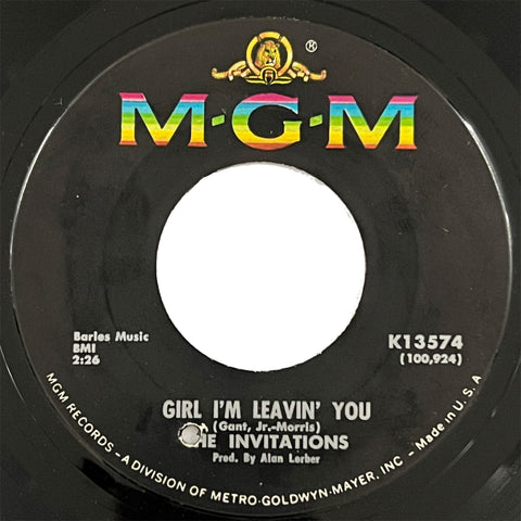 Invitations - Girl, Im Leavin' You