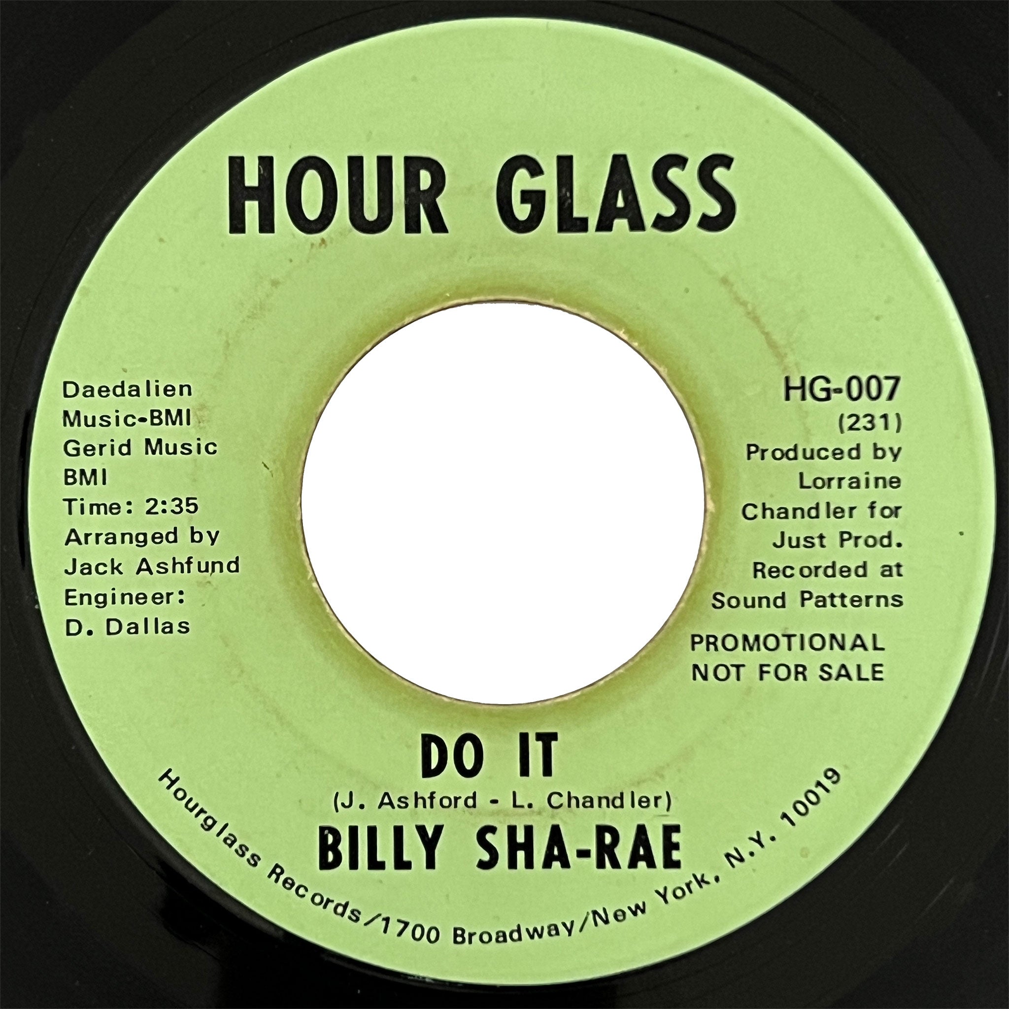 Billy Sha-Rae - Do It