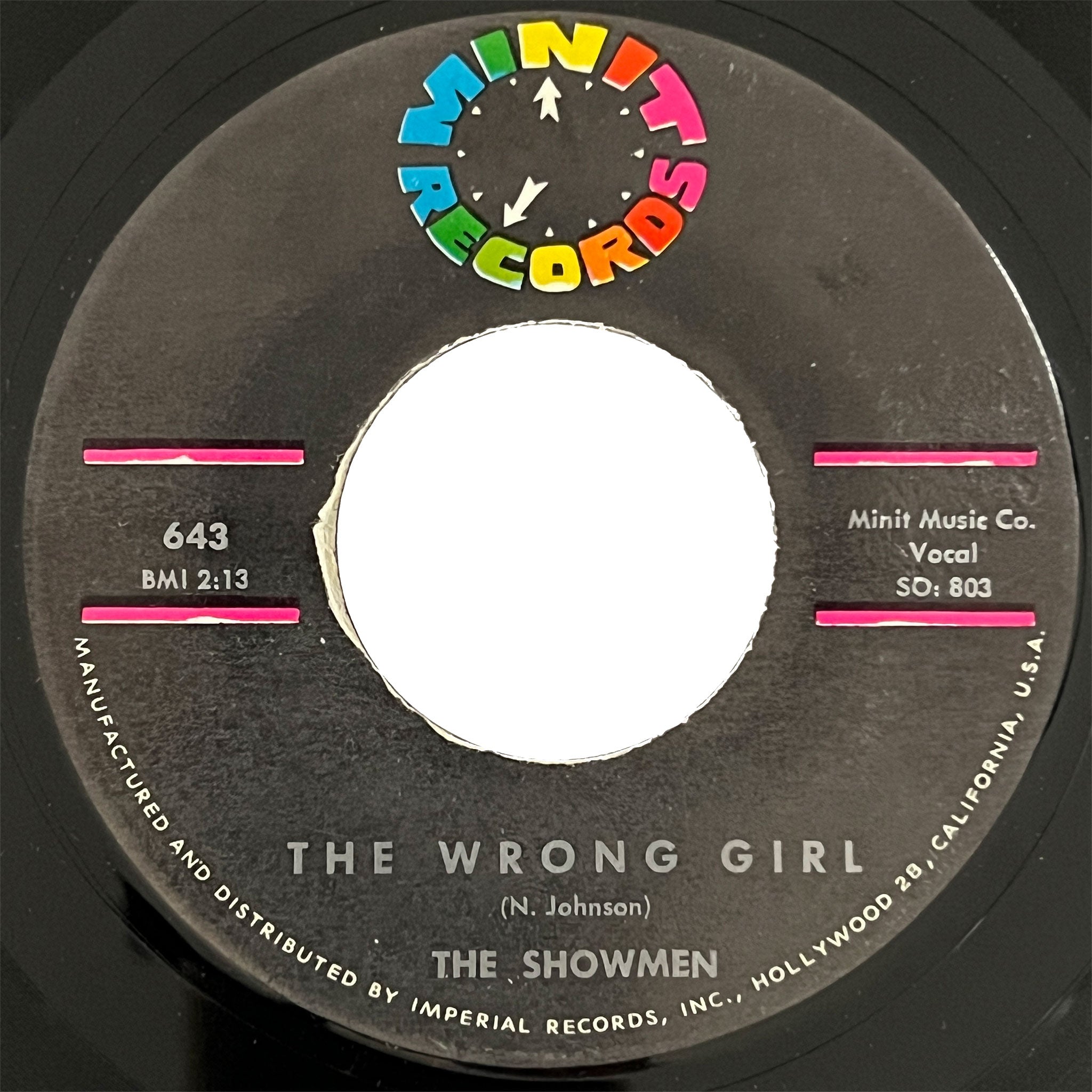 Showmen - The Wrong Girl