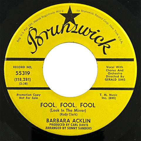 Barbara Acklin - Fool, Fool, Fool (promo)