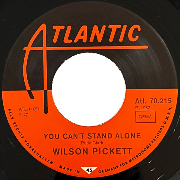 Wilson Pickett - You Can't Stand Alone (with pic sleeve)
