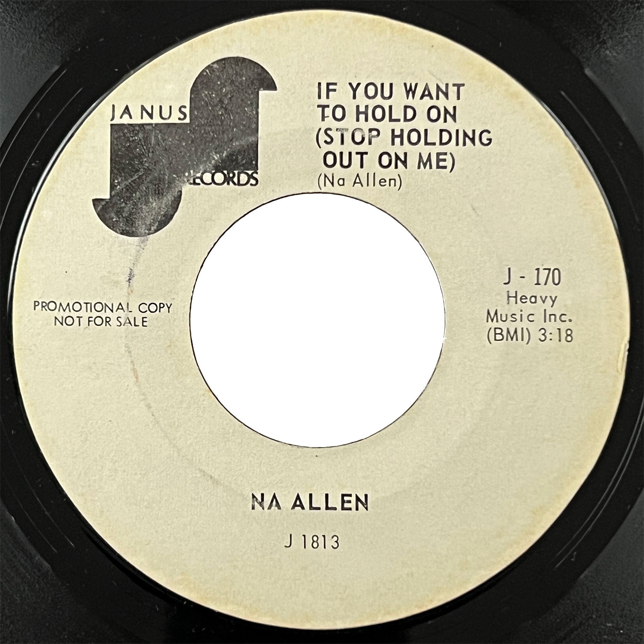 Na Allen - If You Want To Hold On (promo)
