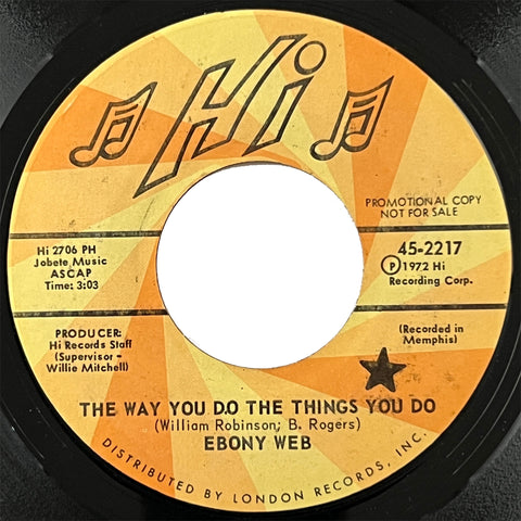 Ebony Web - The Way You Do The Things You Do (promo)