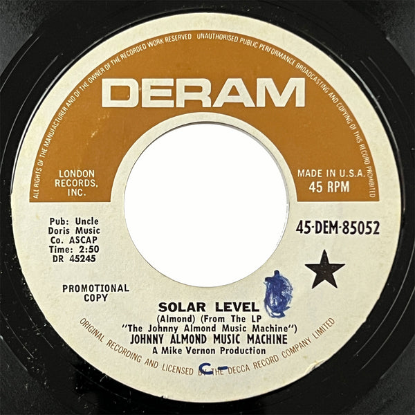 Johnny Almond - Solar Level (promo)