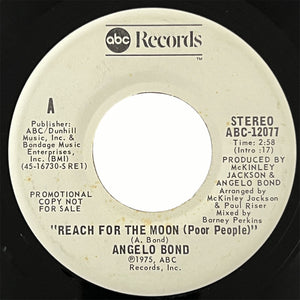 Angelo Bond - Reach For The Moon (Poor People) (promo)