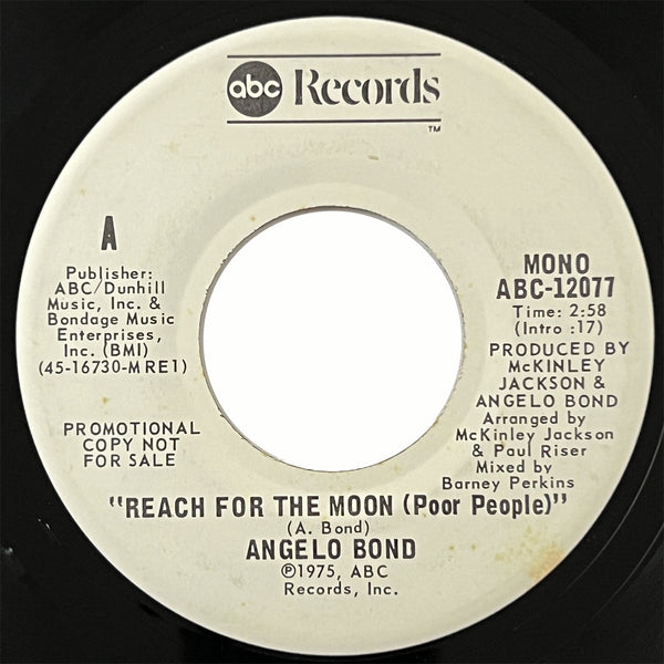 Angelo Bond - Reach For The Moon (Poor People) (promo)