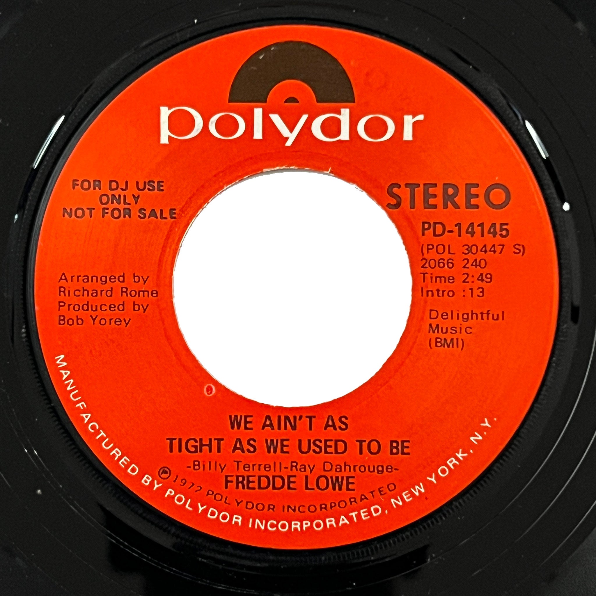 Fredde Lowe - We Ain't As Tight As We Used To Be (promo)