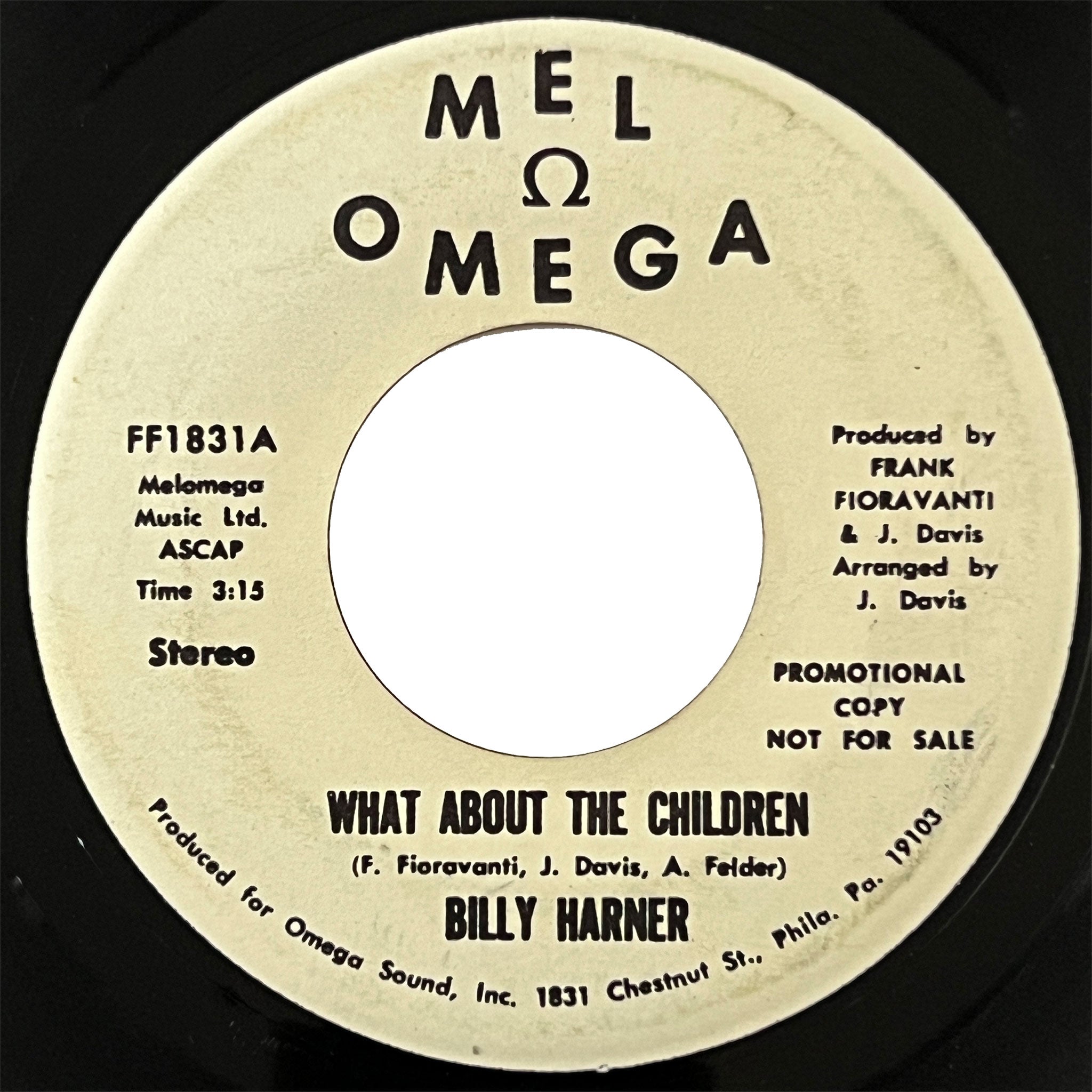 Billy Harner - What About The Children (promo)