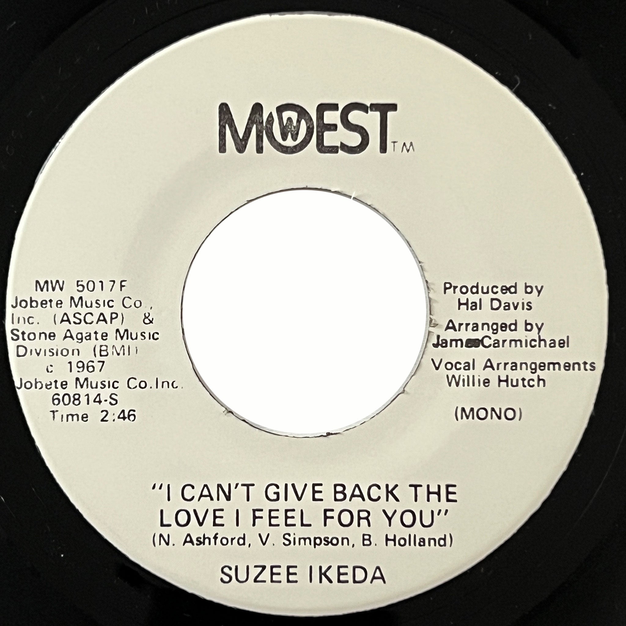 Suzee Ikeda - I Can't Give Back The Love I Feel For You (promo)