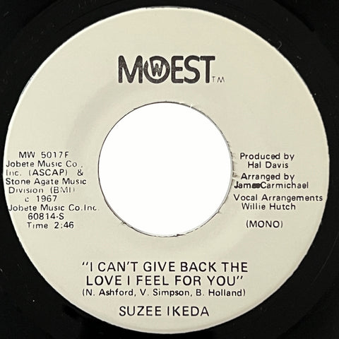 Suzee Ikeda - I Can't Give Back The Love I Feel For You (promo)