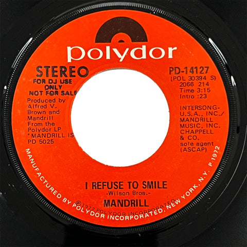 Mandrill - I Refuse To Smile (promo)