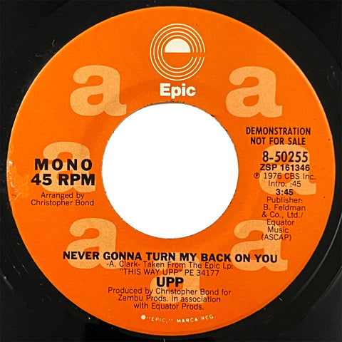 Upp - Never Gonna Turn My Back On You (promo)