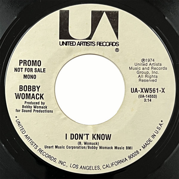 Bobby Womack - I Don't Know (promo)