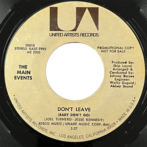 Main Events - Don't Leave (Baby Don't Go) (promo)