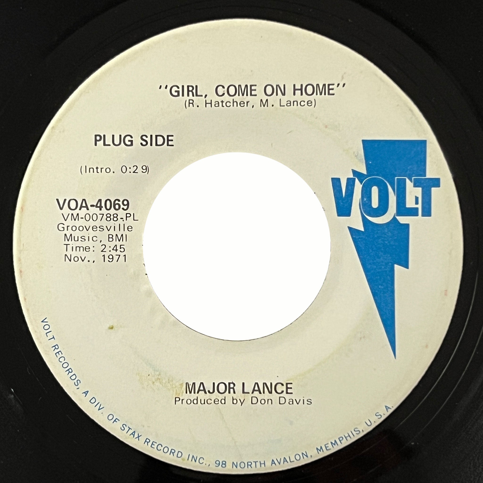 Major Lance - Girl, Come On Home (promo)