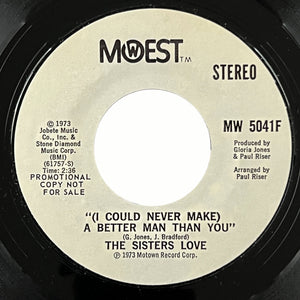 Sisters Love - A Better Man Than You (promo)