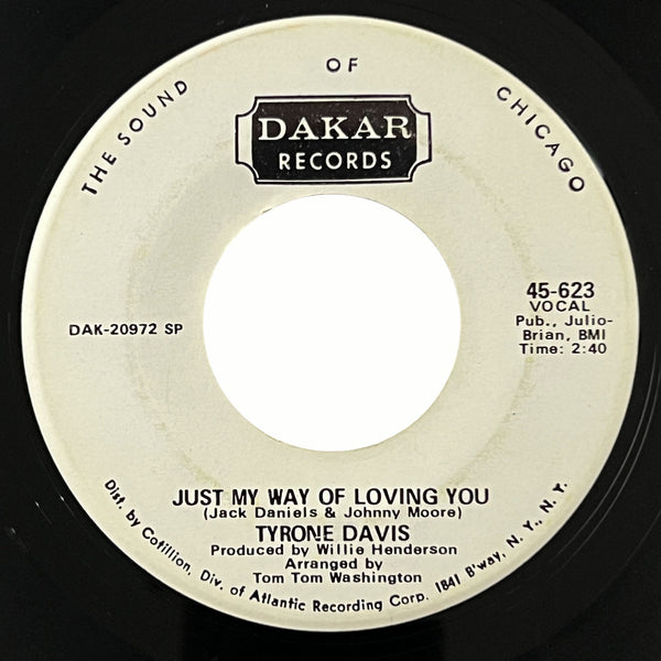 Tyrone Davis - Could I Forget You (promo)