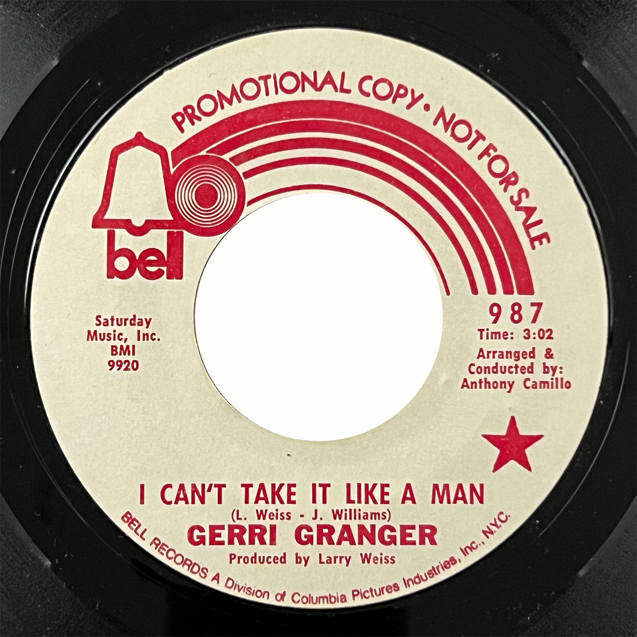 Gerri Granger - I Can't Take it Like A Man (promo)