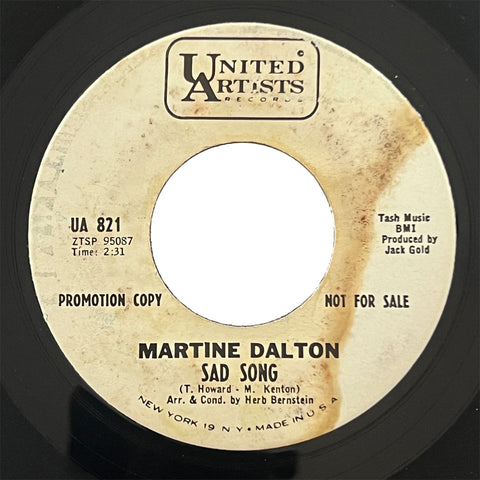 Martine Dalton - Sad Song (promo)