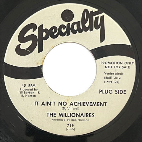 Millionaires - It Ain't No Achievement (promo)