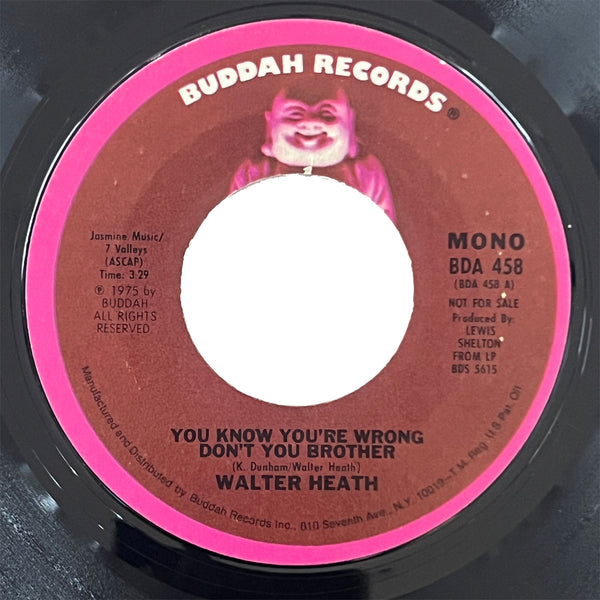 Walter Heath - You Know You're Wrong Don't You Brother (promo)