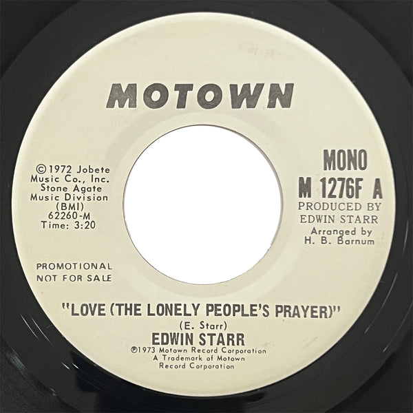 Edwin Starr - Love (The Lonely Peoples Prayer) (promo)