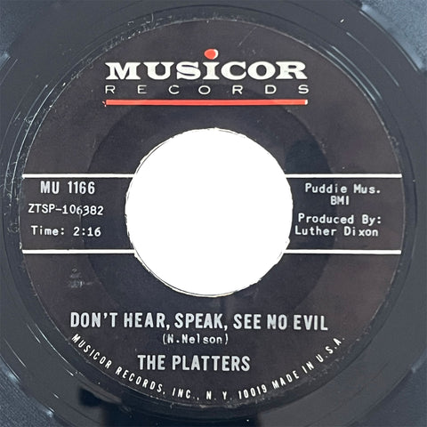 Platters - Don't Hear, Speak, See No Evil